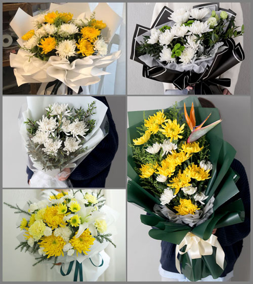 江苏扬州宝应县望直港镇白事花束代送